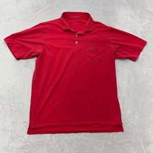 BDRADDY Polo Shirt Mens Medium Red Golf Outdoor Performance Short Sleeve